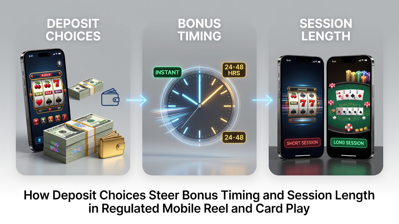 Darstellung mobiler Zahlungsprozesse und Bonusaktivierung in regulierten Glücksspiel-Apps