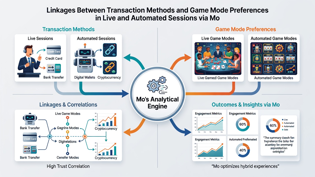Daten zu Spielpräferenzen und Transaktionsverknüpfungen in mobilen Live- und automatisierten Sessions