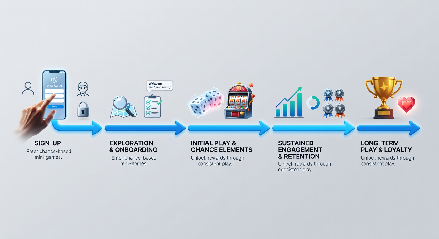 Detaillierte Darstellung von Datenpunkten und Touchpoints entlang einer User Journey in Chance-Apps